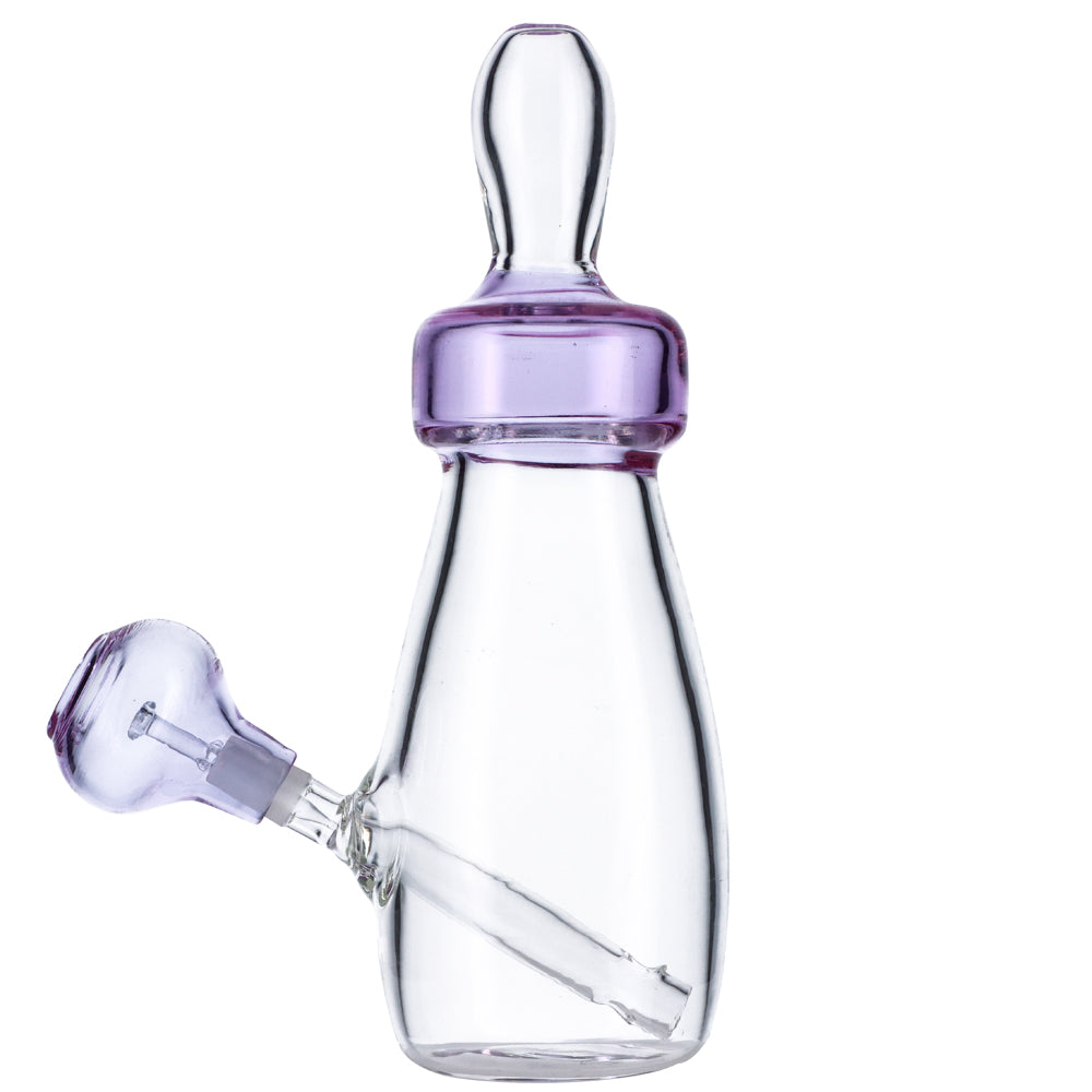 Baby Bottle II Dab Rig | Purple | side view 2