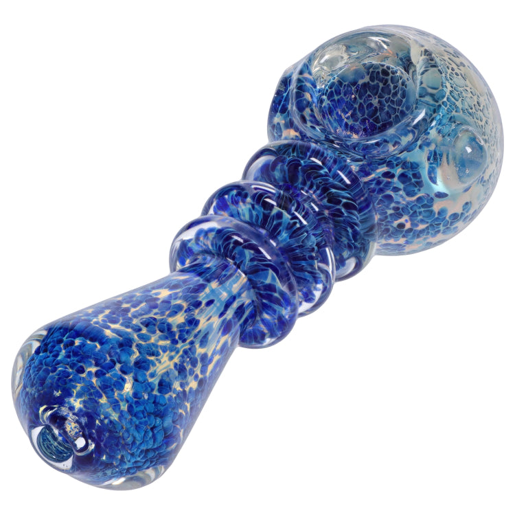 GC Triple Ringed Speckled Spoon Pipe