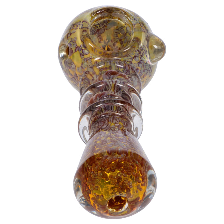GC Triple Ringed Speckled Spoon Pipe