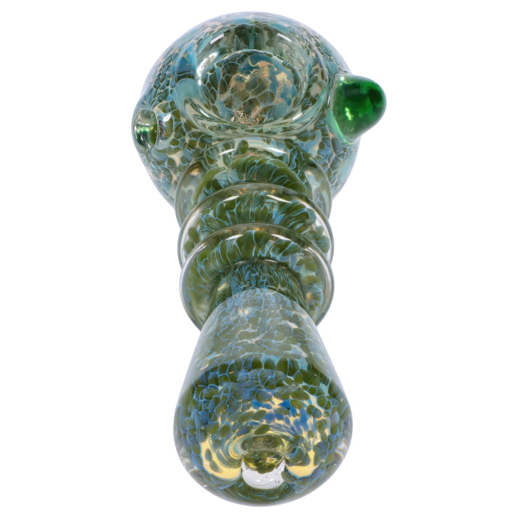 GC Triple Ringed Speckled Spoon Pipe