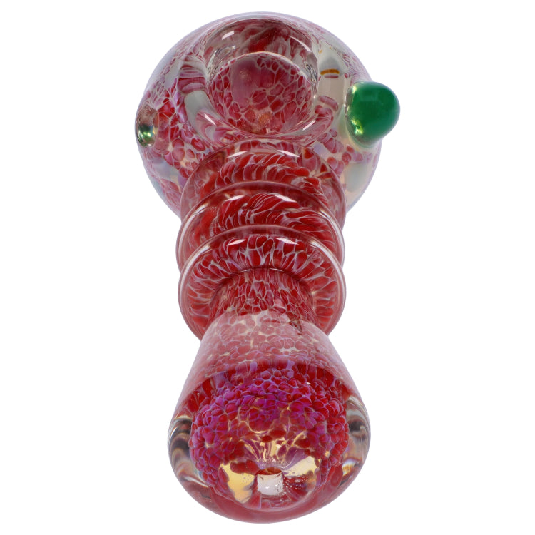 GC Triple Ringed Speckled Spoon Pipe