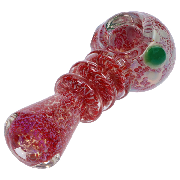 GC Triple Ringed Speckled Spoon Pipe