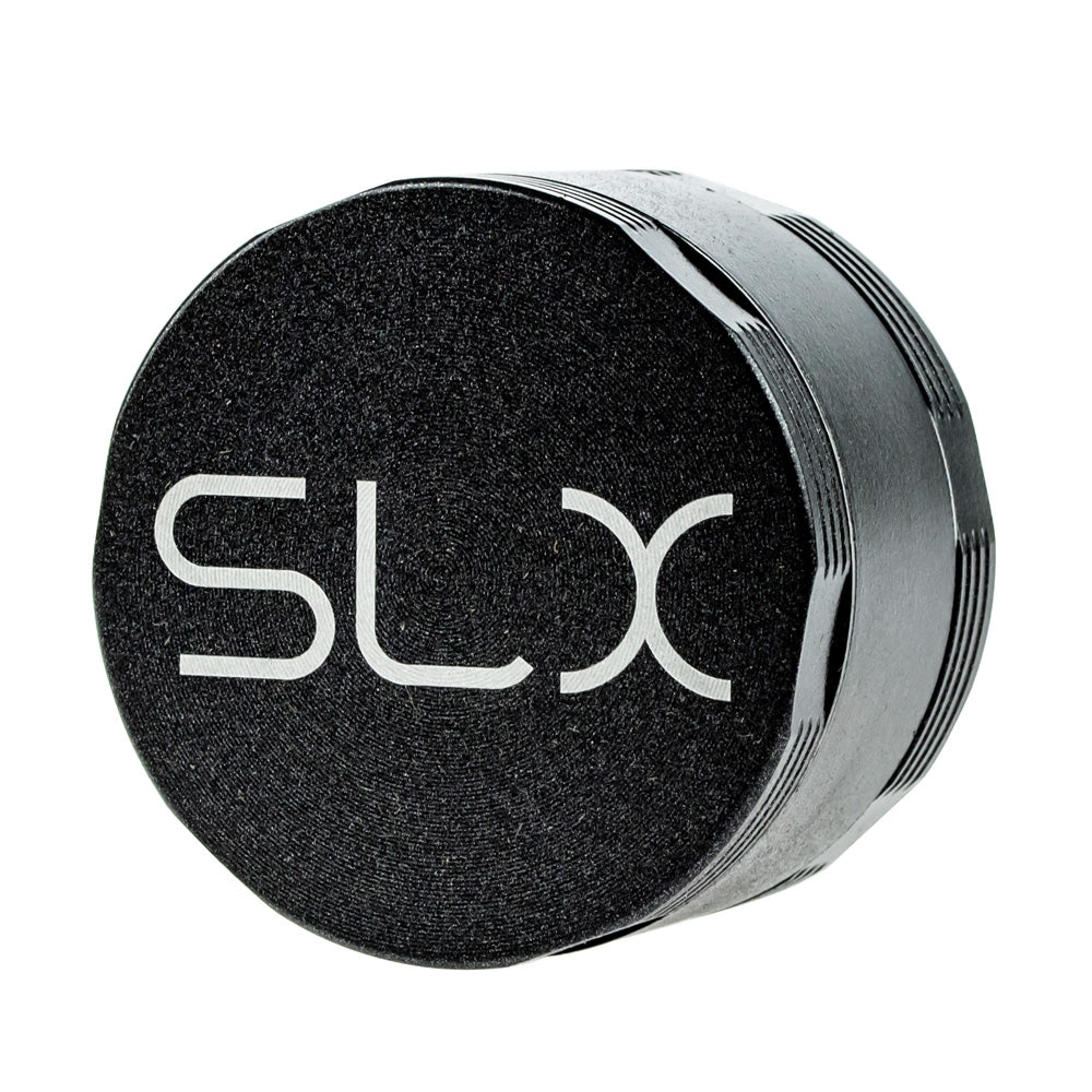 SLX Aluminum Non-Stick Herb Grinder | 4-Part | 2 Inch | Black - Front View 