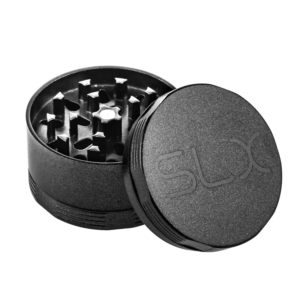 SLX Aluminum Non-Stick Herb Grinder | 4-Part | 2 Inch | Black - Top Off