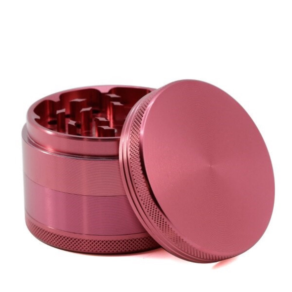 Aluminum Herb Grinder with Pollen Screen and Magnetic Lid | 55mm