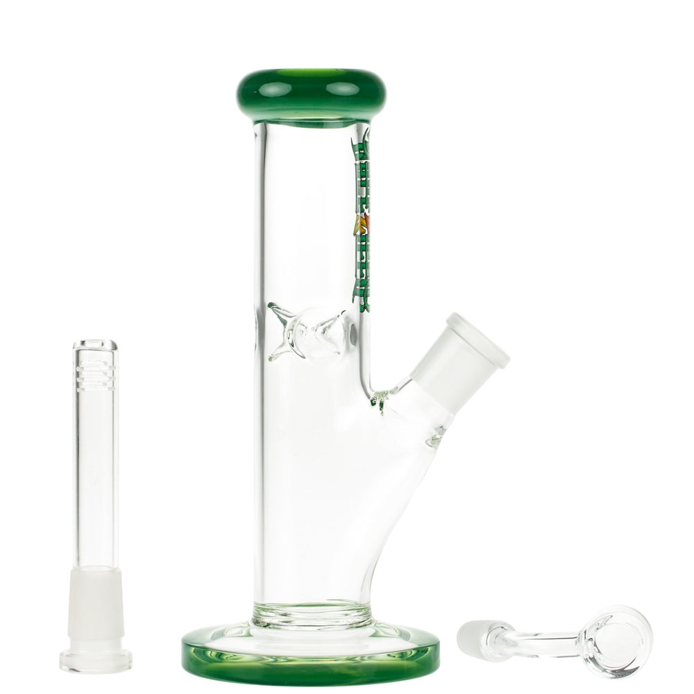 Dopezilla Minilla Straight Mini Vapor Ice Bong | Milky Jade - Downstem and Banger Included 