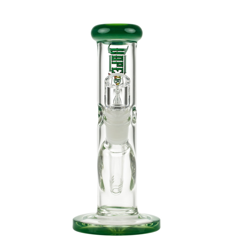 Dopezilla Minilla Straight Mini Vapor Ice Bong | Milky Jade - Front View 
