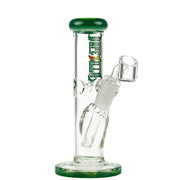 Dopezilla Minilla Straight Mini Vapor Ice Bong | Milky Jade - Side View 1