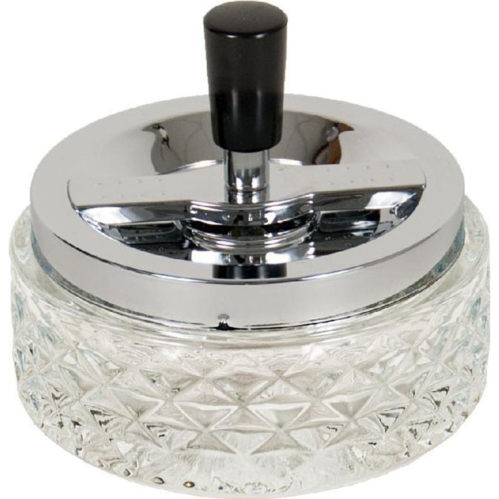 Glass Spinning Ashtray | Clear