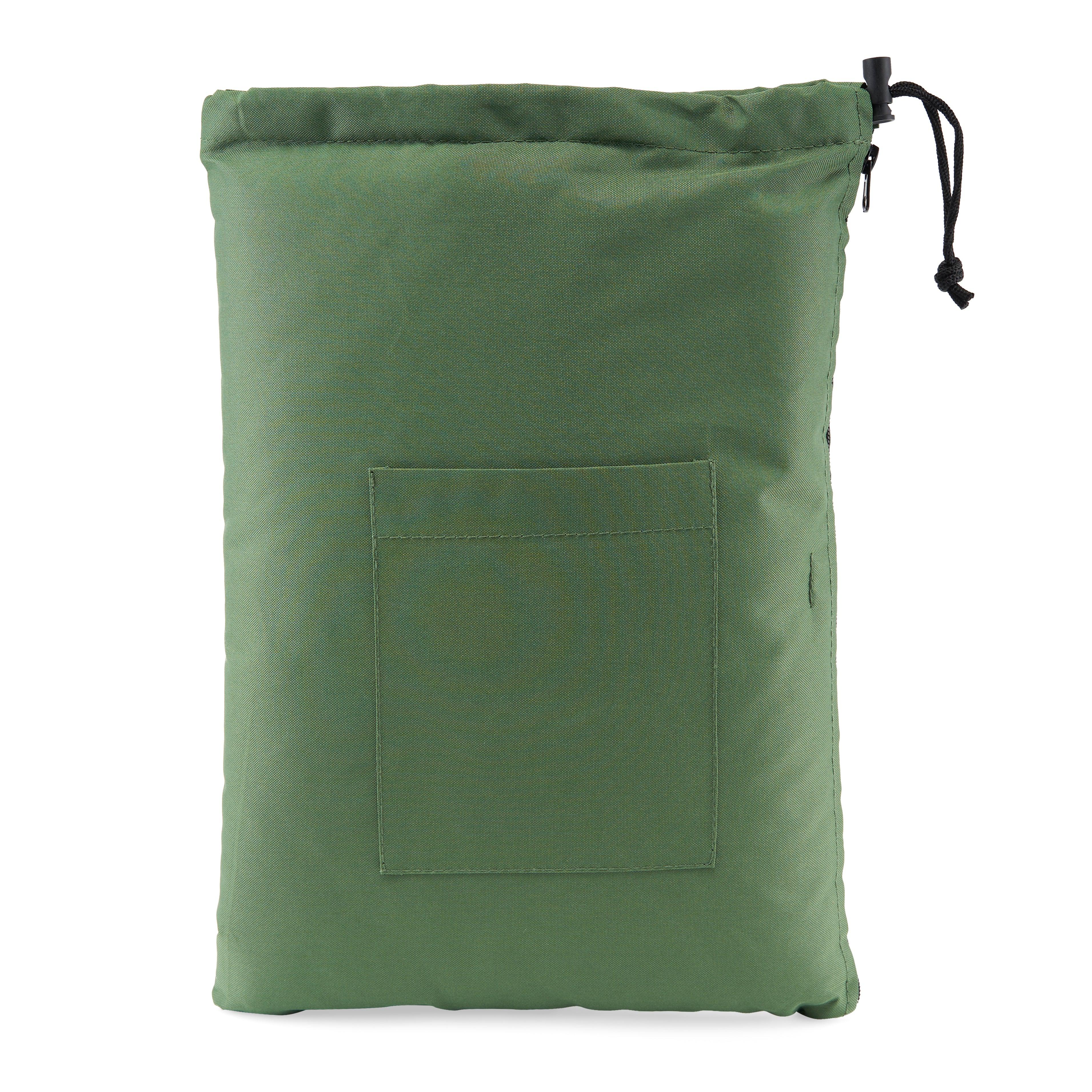 Glass Pillow Storage Pouch with Zipper and Drawstring – 16" Wide