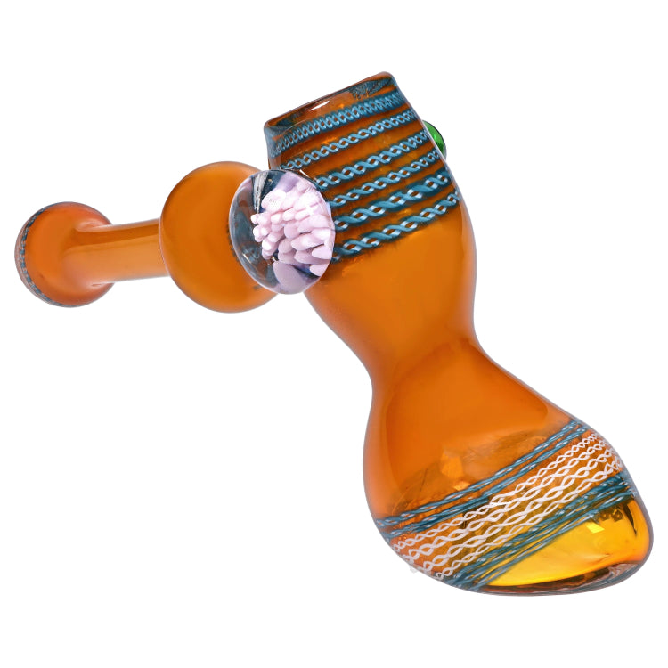 GC Gold Fume with Locket Hammer Bubbler - 9 in.