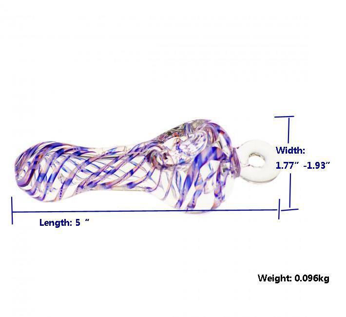 Spiral Beast Pendant Spoon Pipe | measurements 