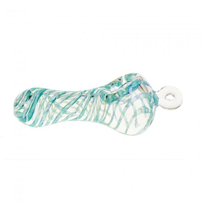 Spiral Beast Pendant Spoon Pipe | Blue