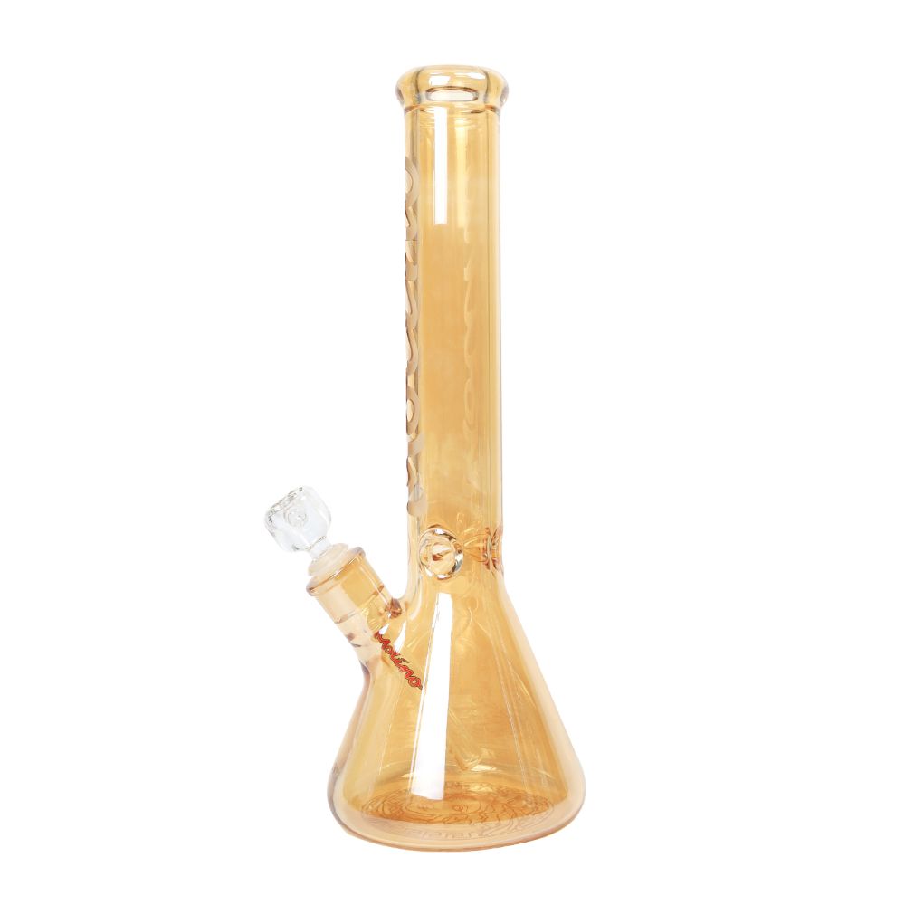 Molino Golden Medusa Beaker Base Ice Bong | Side View 2