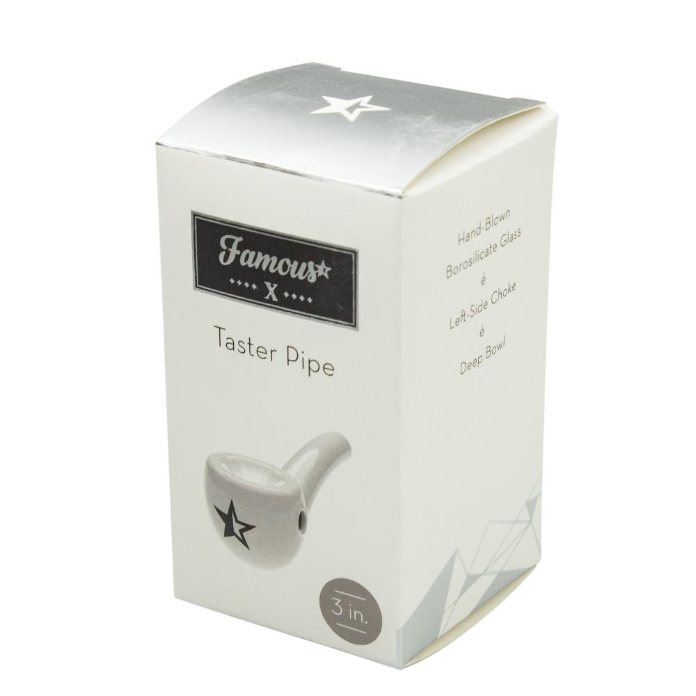 Famous X Taster Hand Pipe | White | with box