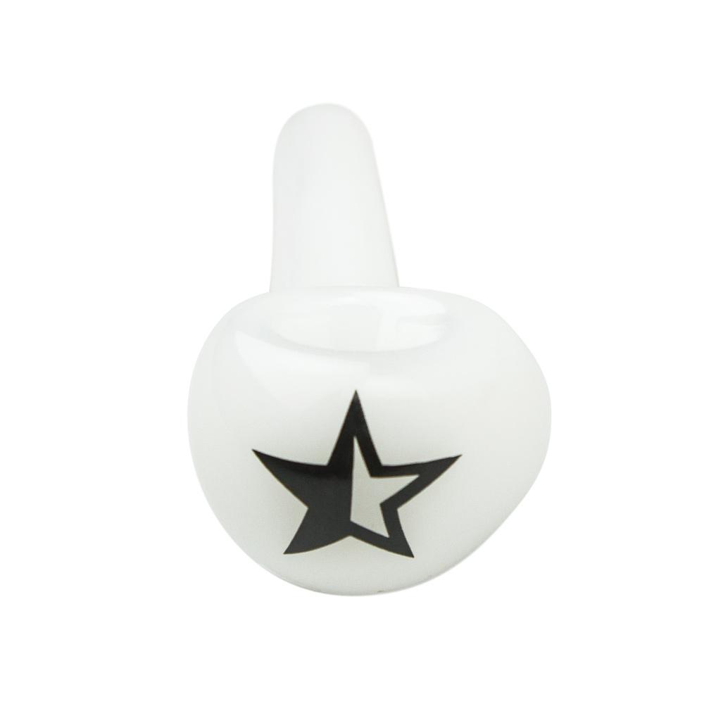 Famous X Taster Hand Pipe | White - Front view