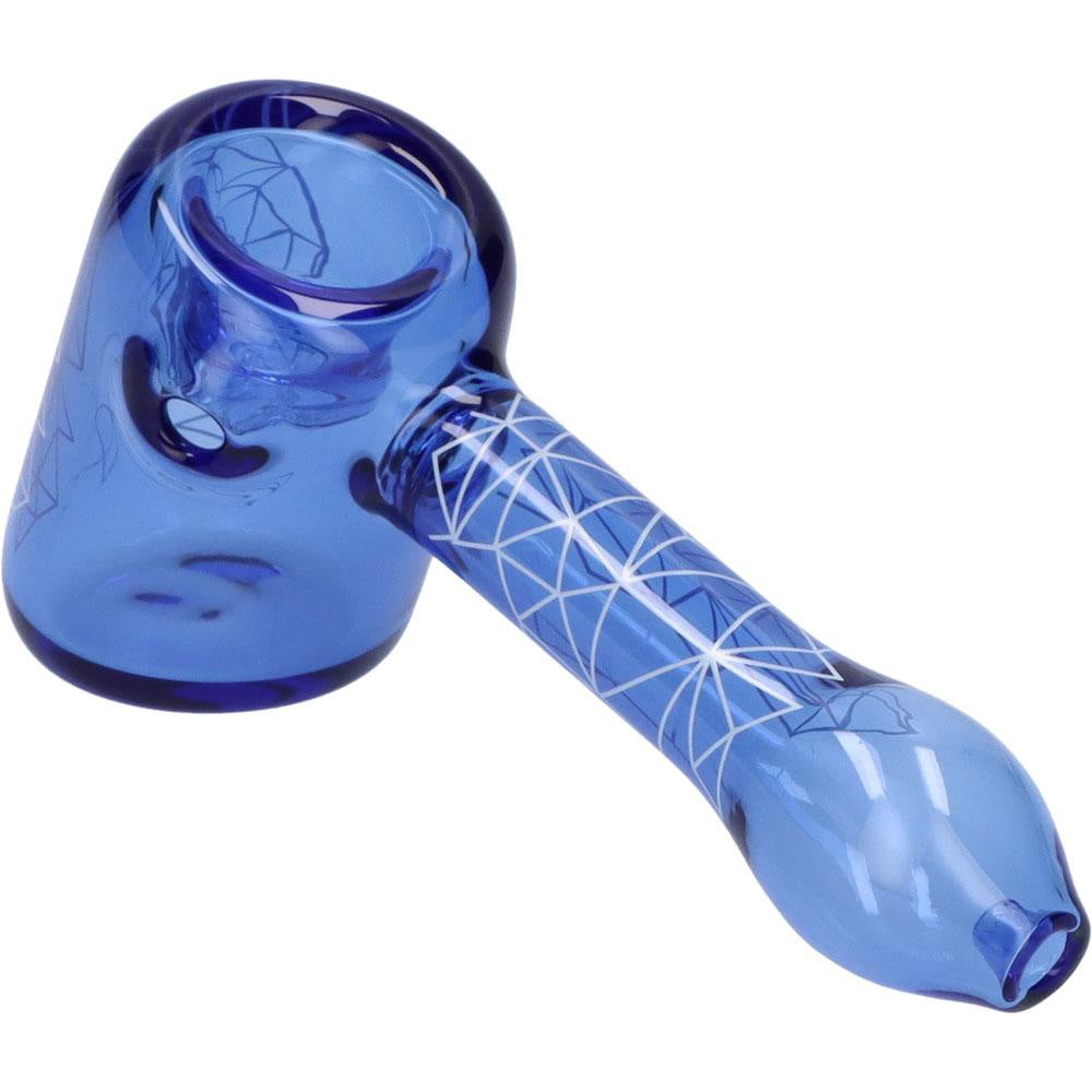 Famous Design Space Hammer Hand Pipe | 5 Inch | Blue | side view 3