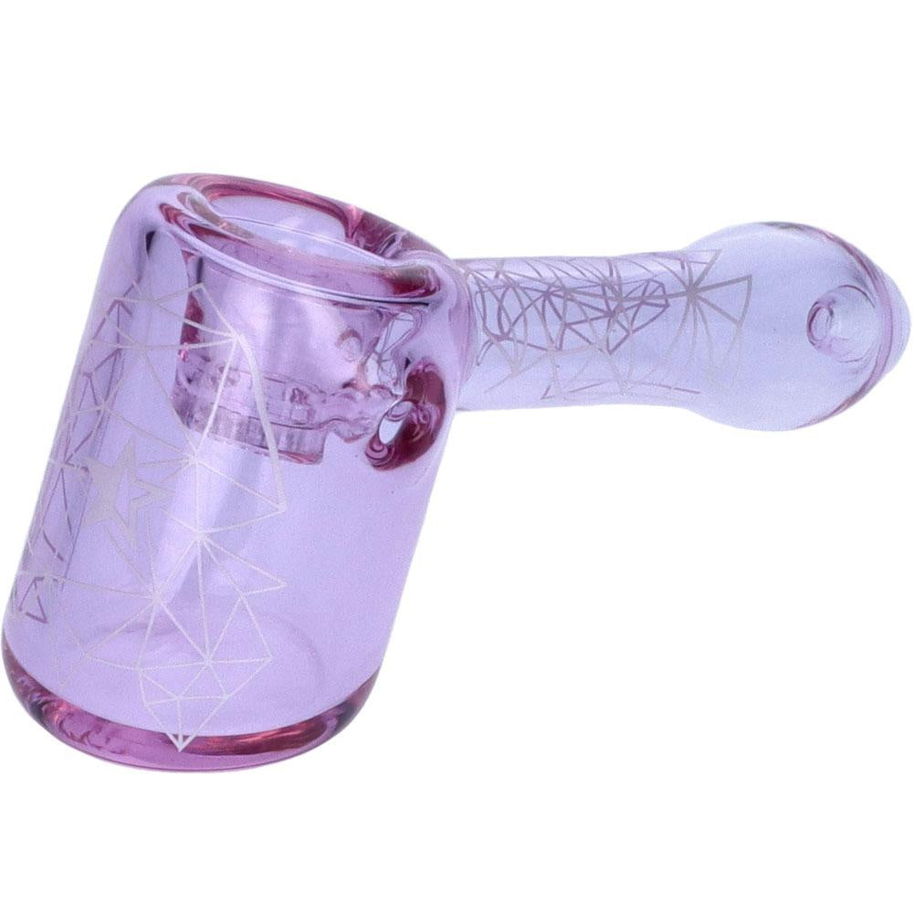 Famous Design Space Hammer Hand Pipe | 5 Inch | Purple | side view 1