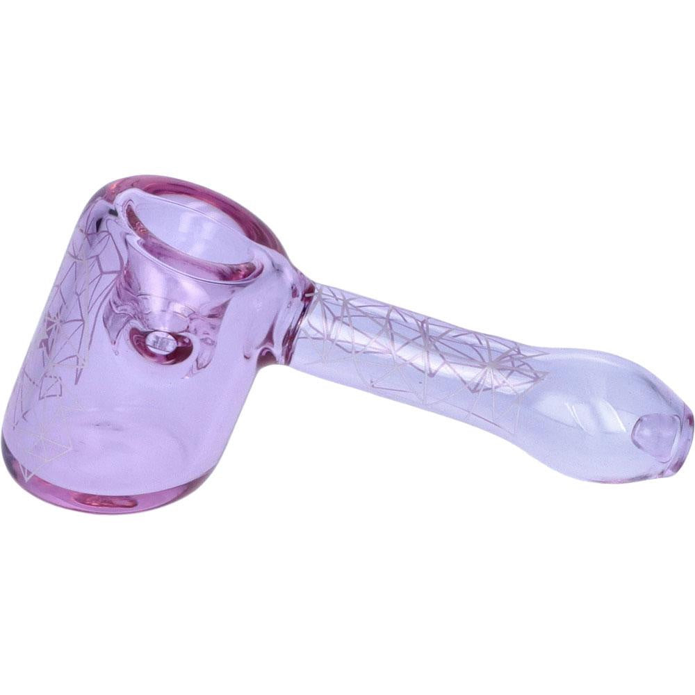 Famous Design Space Hammer Hand Pipe | 5 Inch | Purple | side view 2