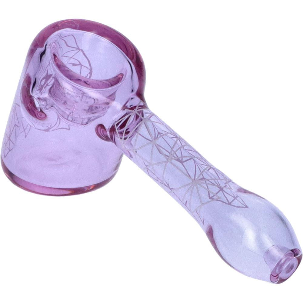Famous Design Space Hammer Hand Pipe | 5 Inch | Purple | side view 3