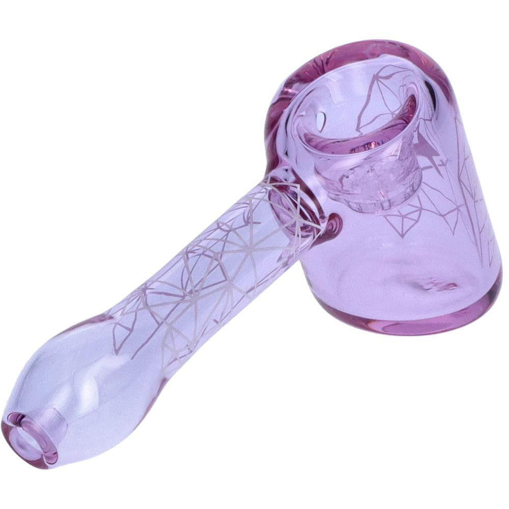 Famous Design Space Hammer Hand Pipe | 5 Inch | Purple | side view 4