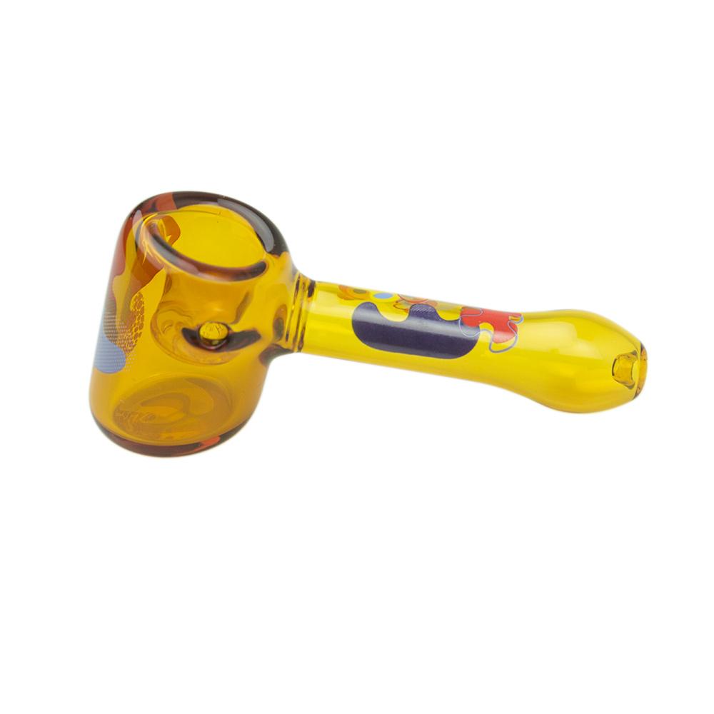 Famous Design Papaya Hammer Hand Pipe - Side view