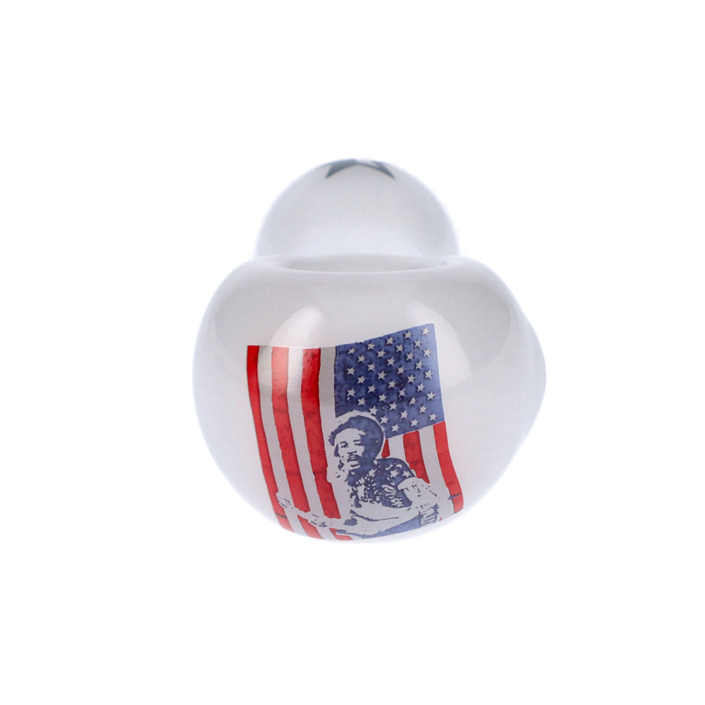 Famous Brandz Jimi USA Glass Spoon Pipe | 4 Inch - Front View 
