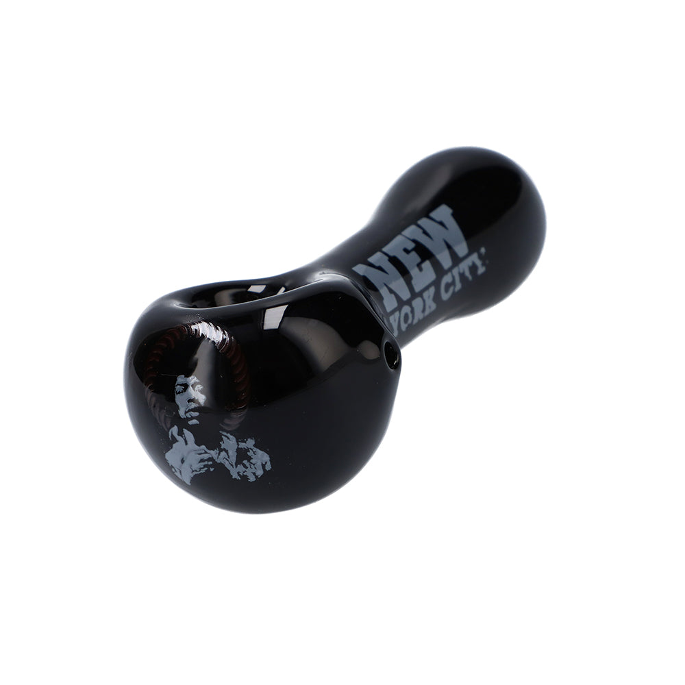 Famous Brandz Jimi NYC Glass Spoon Pipe | 4 Inch - Side View