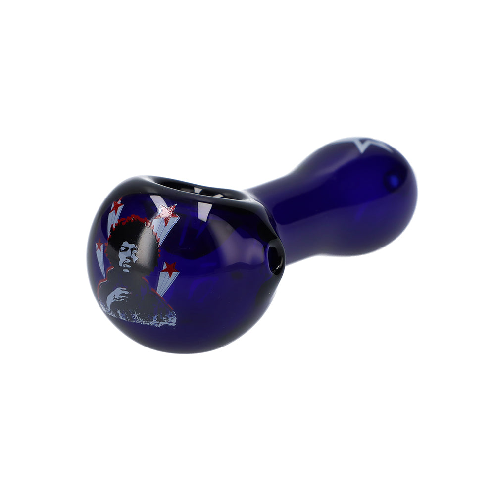 Famous Brandz Jimi Star Glass Spoon Pipe | 4 Inch - Side View 