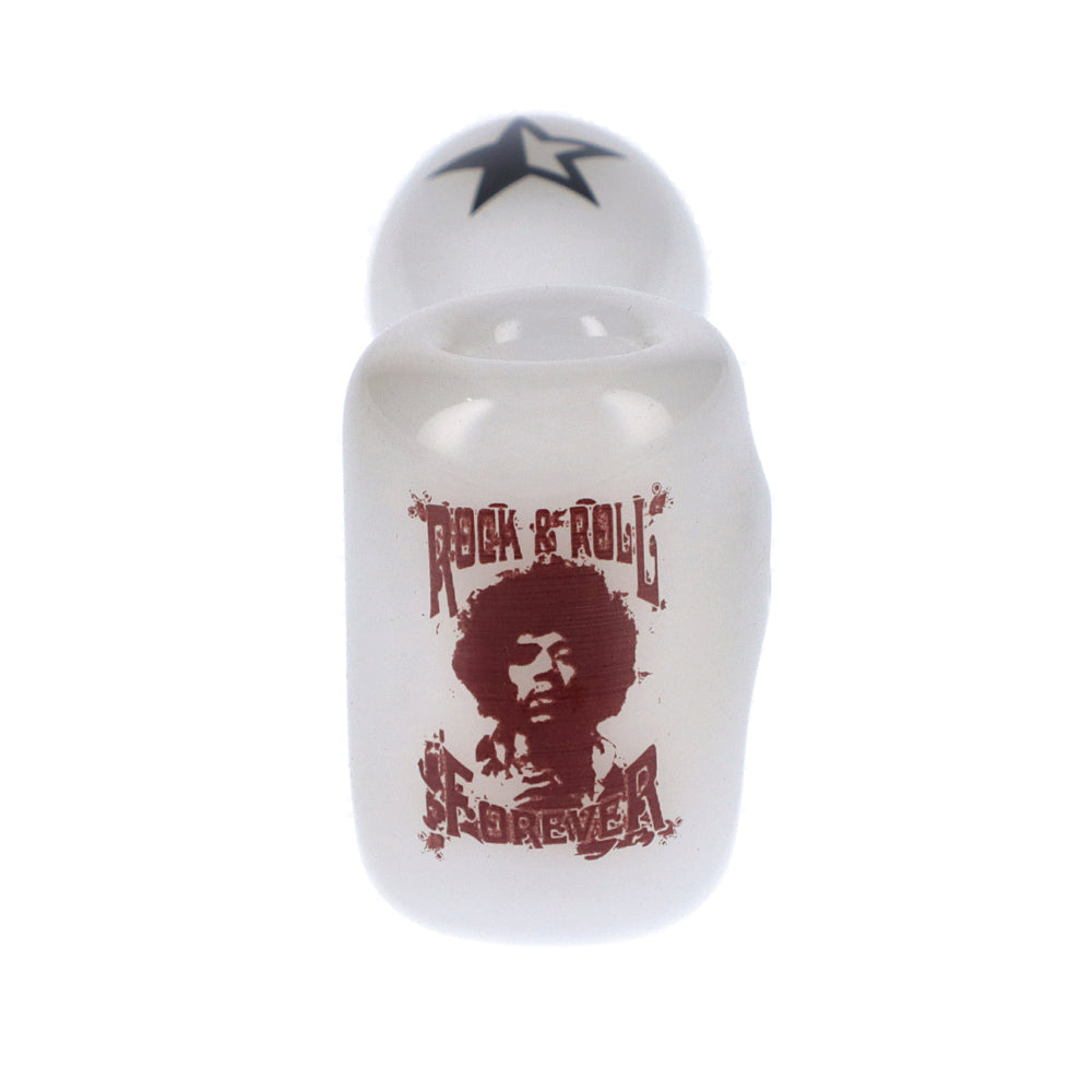 Famous Brandz Jimi Rock On Glass Sherlock Pipe | 4 Inch - Front  View 