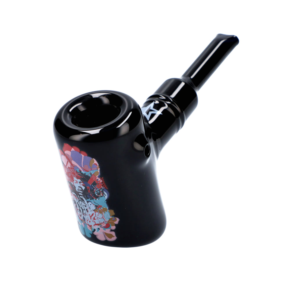 Famous Brandz Jimi Rainbow Haze Sherlock Hammer Pipe | 6 Inch - Side View 