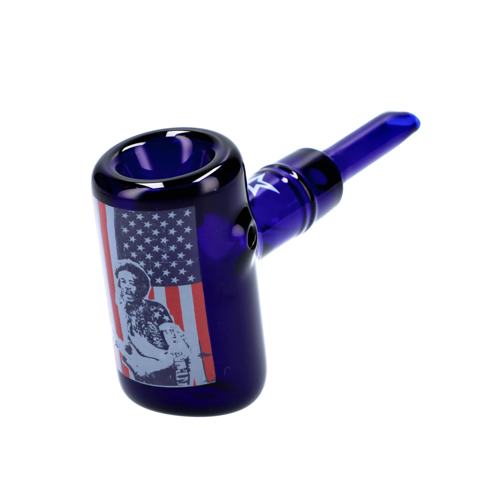 Famous Brandz Jimi USA Sherlock Hammer Pipe | 6 Inch - Side View 