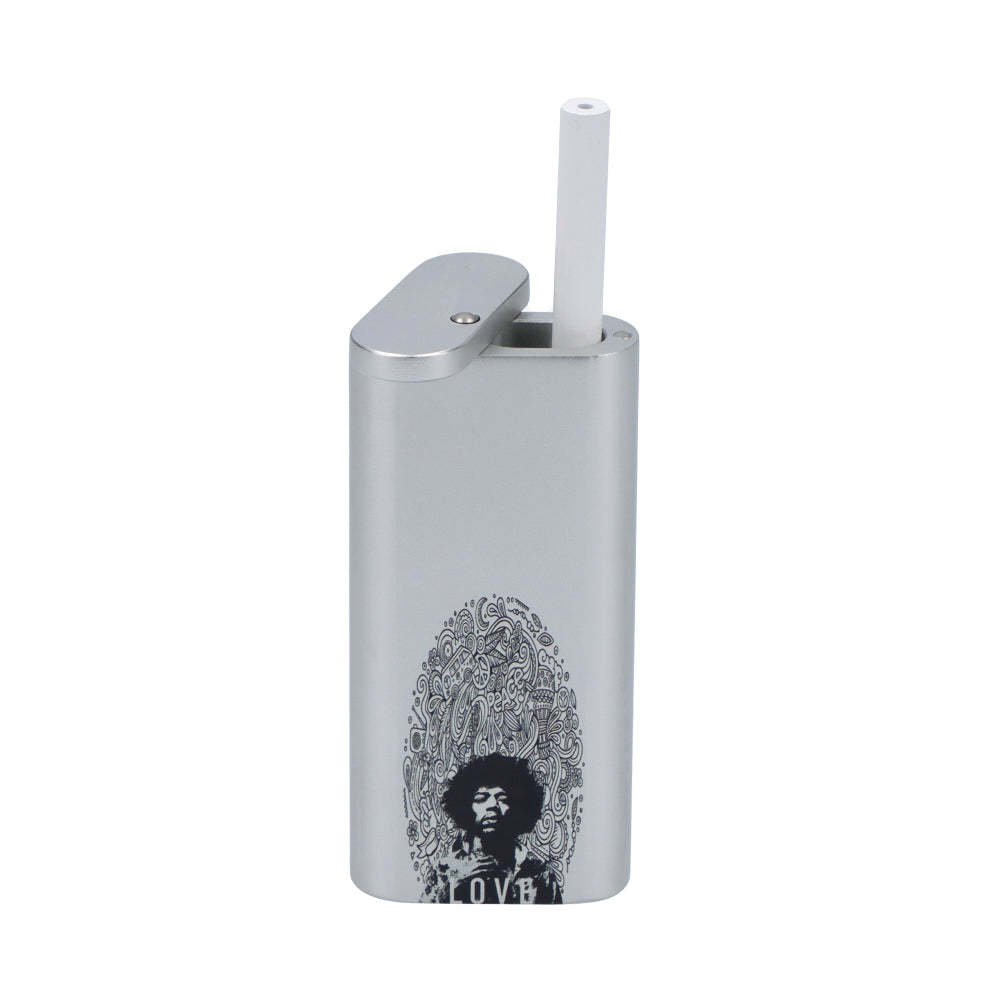 Famous Brandz Jimi Love Dugout Pipe | 4 Inch | Front View with One-Hitter