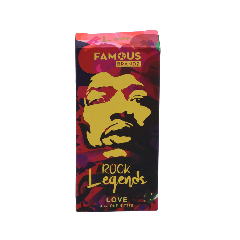 Famous Brandz Jimi Love Dugout Pipe | 4 Inch | Front View Box