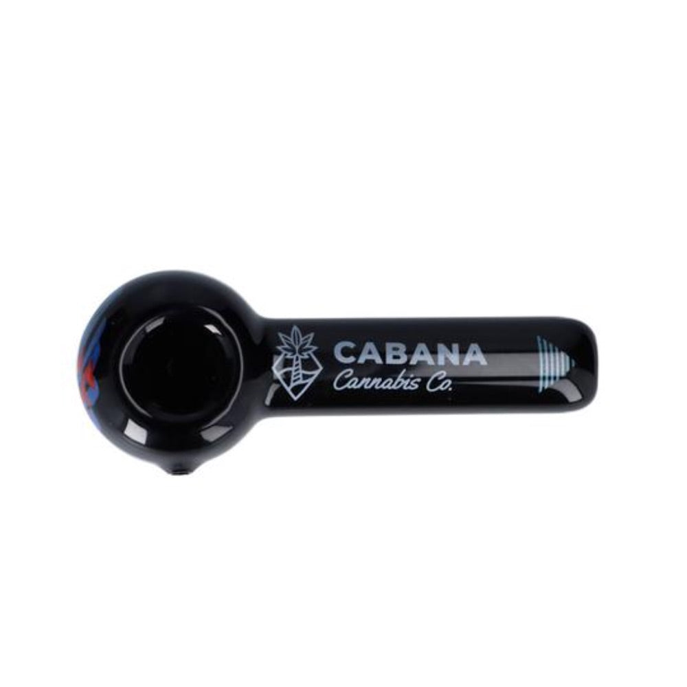 Cabana Cannabis Co. The Afterglow Spoon Hand Pipe | 5 Inch | Black | top view