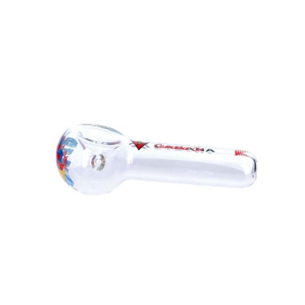 Cabana Cannabis Co. The Afterglow Spoon Hand Pipe | 5 Inch | Clear | side view 2