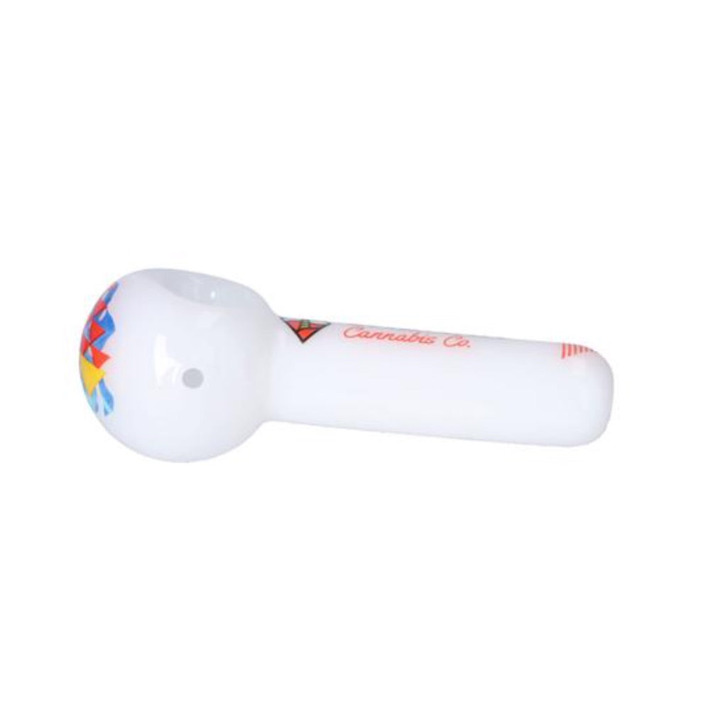 Cabana Cannabis Co. The Afterglow Spoon Hand Pipe | 5 Inch | White | side view 2