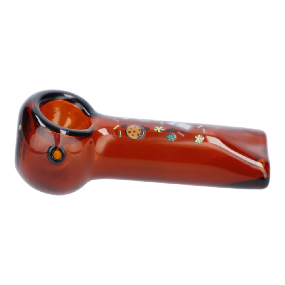 Wido Strain Glass Hand Pipe | Girl Scout Cookies | side view 2