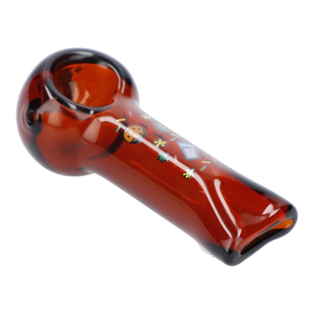 Wido Strain Glass Hand Pipe | Girl Scout Cookies | side view 3