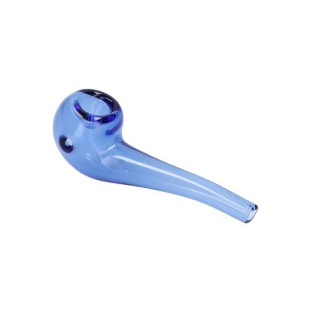 Everyday Essential 4 Inch Bent Spoon Pipe | Navy | side view 3