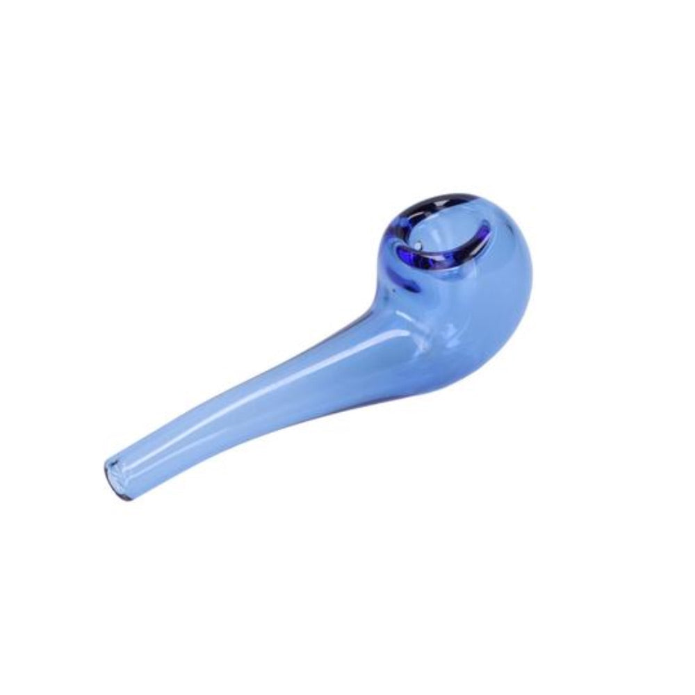 Everyday Essential 4 Inch Bent Spoon Pipe | Navy | side view 4