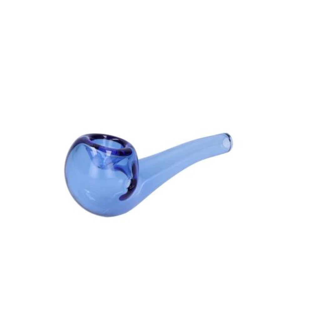 Everyday Essential 4 Inch Bent Spoon Pipe | Navy | side view 1