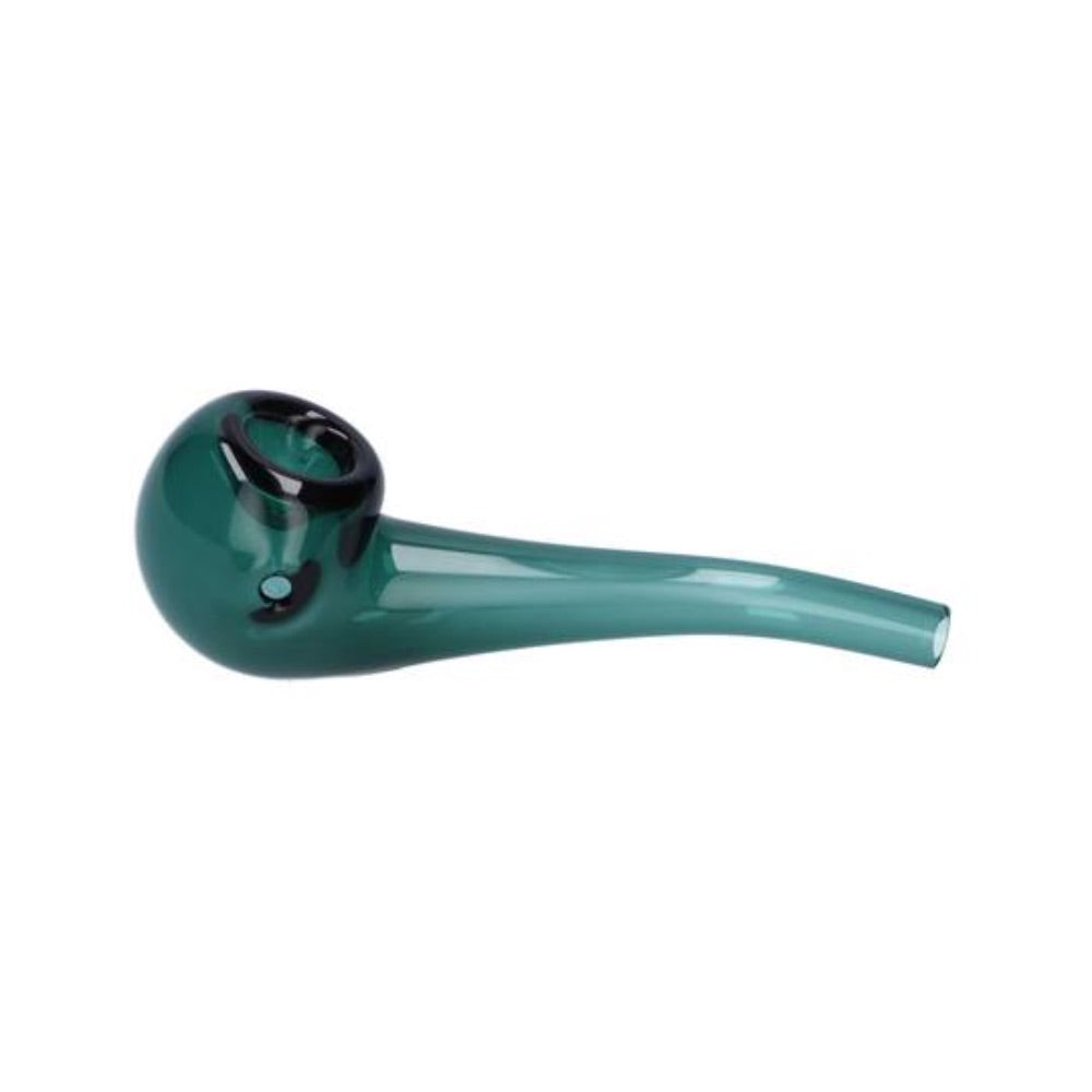 Everyday Essential 4 Inch Bent Spoon Pipe | Teal | side view 2