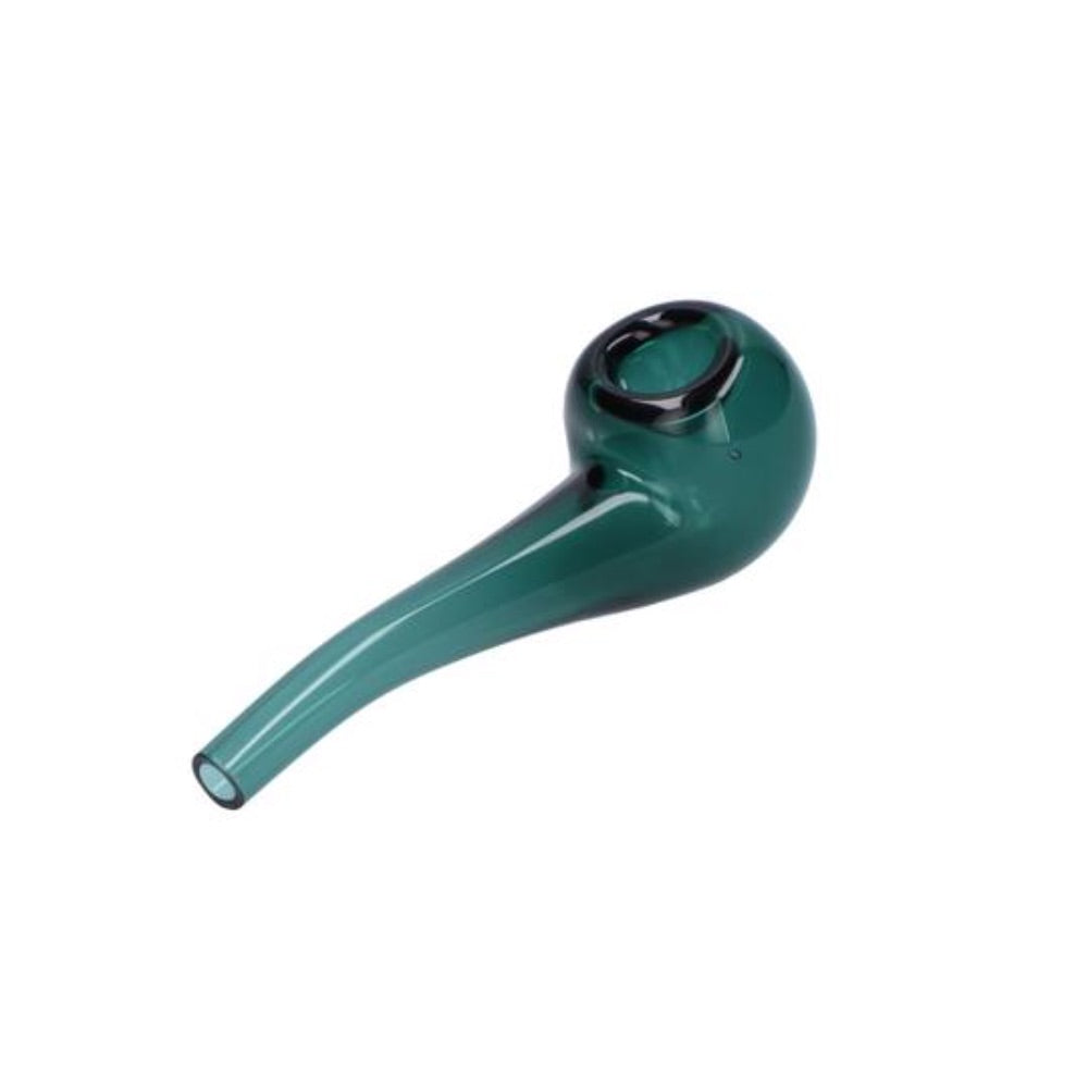 Everyday Essential 4 Inch Bent Spoon Pipe | Teal | side view 4