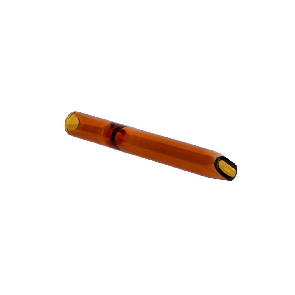 Everyday Essentials 4 Inch One Hitter  | Amber | side view 2