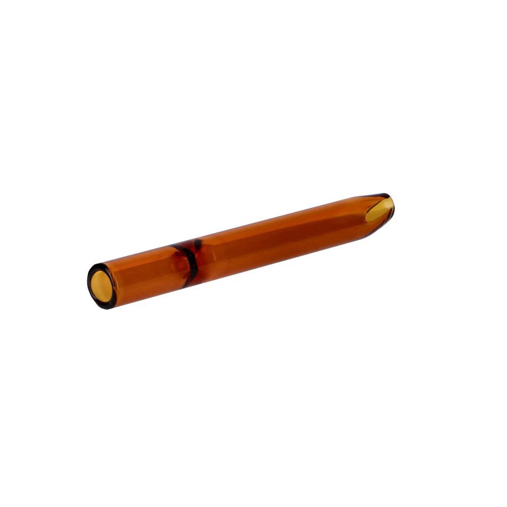 Everyday Essentials 4 Inch One Hitter  | Amber | side view 3