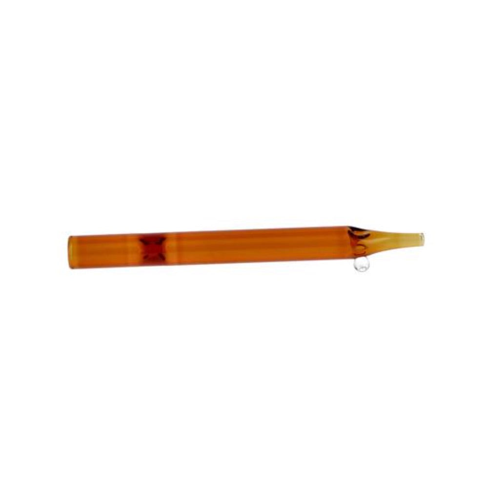 Everyday Essentials 5 Inch One Hitter | Amber | side view 1