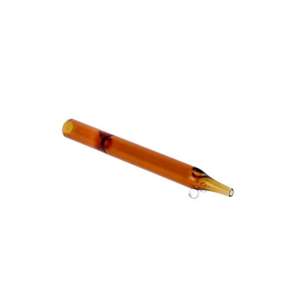 Everyday Essentials 5 Inch One Hitter | Amber | side view 2