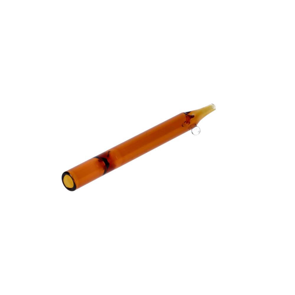 Everyday Essentials 5 Inch One Hitter | Amber | side view 3