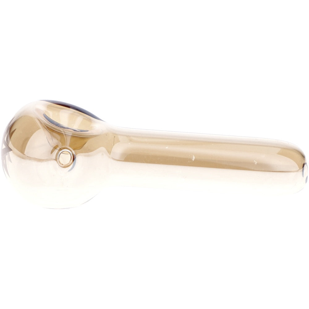 Famous X Fumed Spoon Hand Pipe | Gold | side view 2